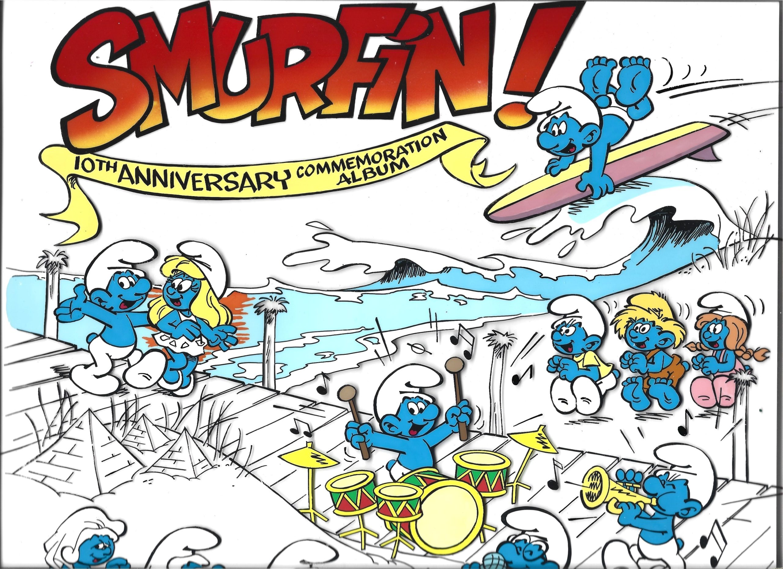 Folia animacyjna – SMURFIN! 10th ANNIVERSARY COMMEMORATION ALBUM – Album z okazji 10-lecia – SMERFY