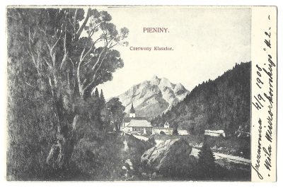Pocztówka - Pieniny. Czerwony Klasztor, 1908 r.