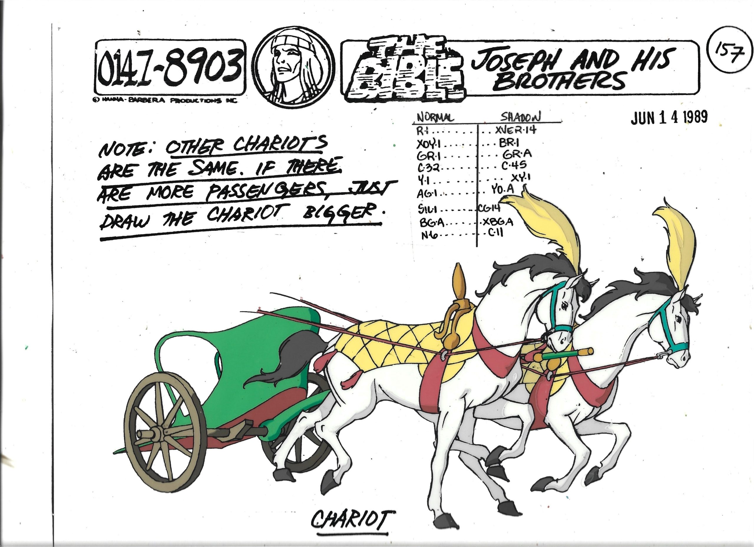 Folia animacyjna „THE BIBLE. Joseph and his brothers” CHARIOT // BIBLIA. Józef i jego bracia – RYDWAN