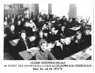 Zdjęcie uczniów - Liceum Ogólnokształcące w Czechowicach-Dziedzicach, 1973/74