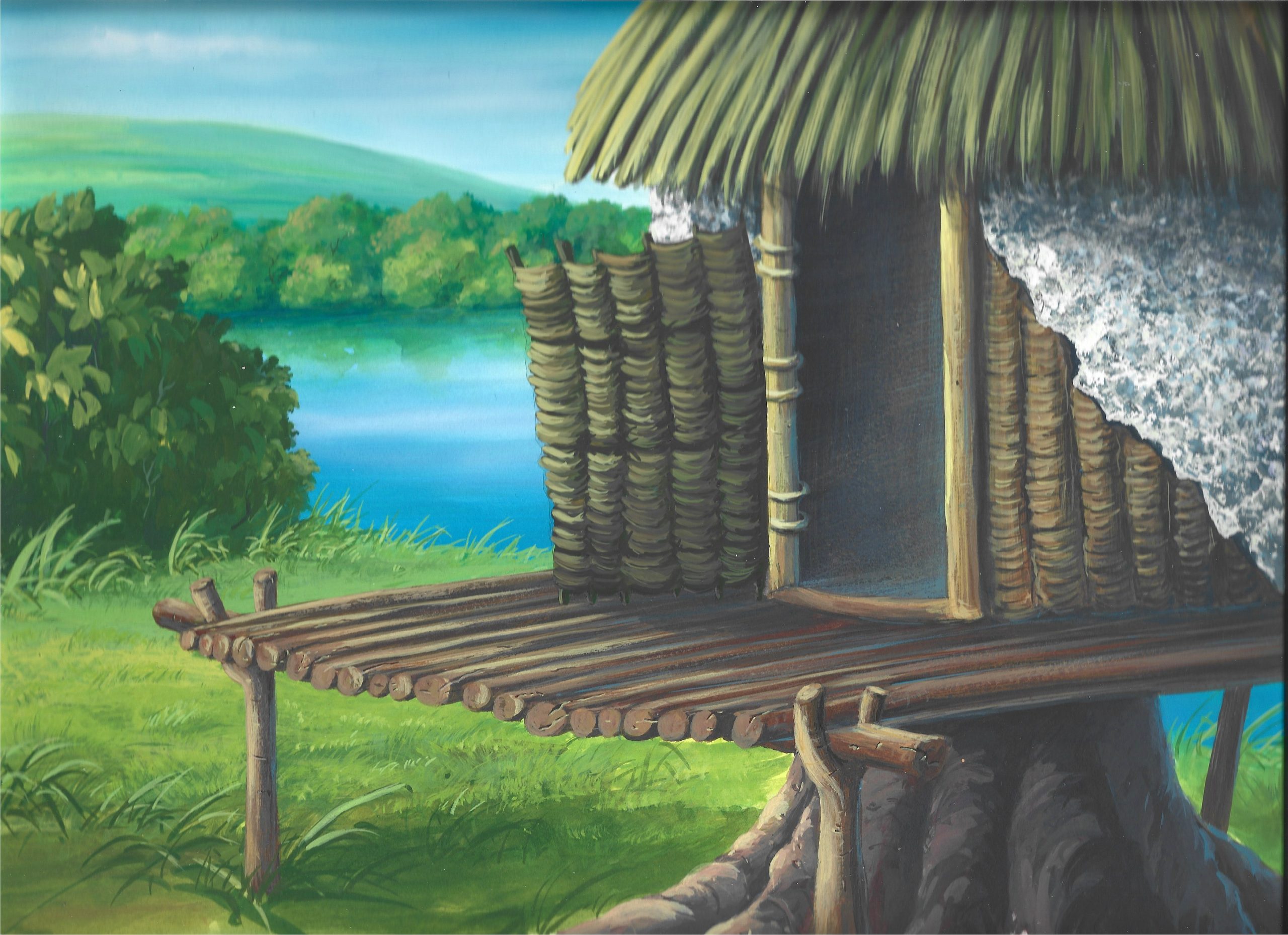 Tło animacyjne z bajki Hanna-Barbera - SFR Bielsko-Biała