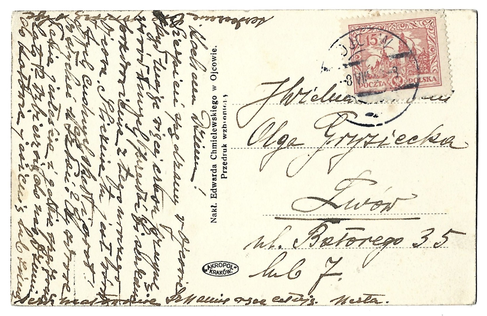 Pocztówka - Ojców. Ogólny widok