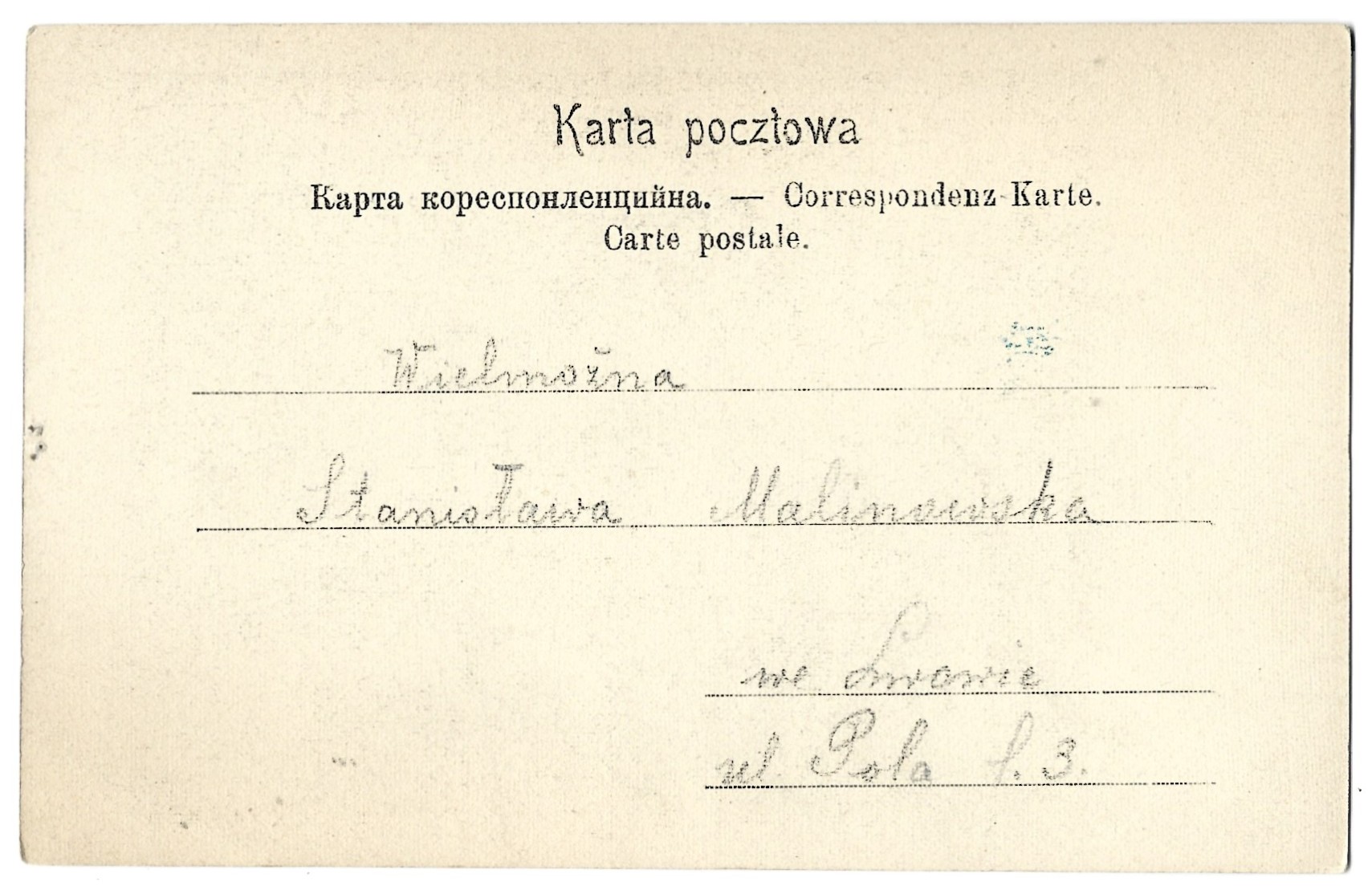 Pocztówka - Tadeusz Kościuszko - malował Jan Styka