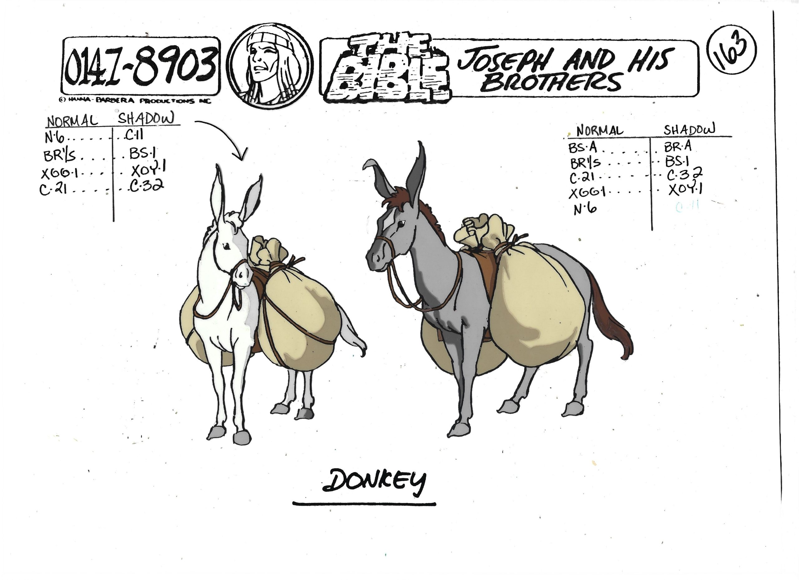 Folia animacyjna „THE BIBLE. Joseph and his brothers” DONKEY // BIBLIA. Józef i jego bracia – OSIOŁ