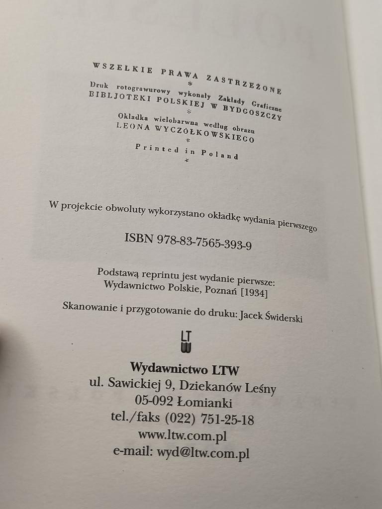 Książka „Polesie” F. Antoni Ossendowski, 1934 r. – reprint z 1955 r.