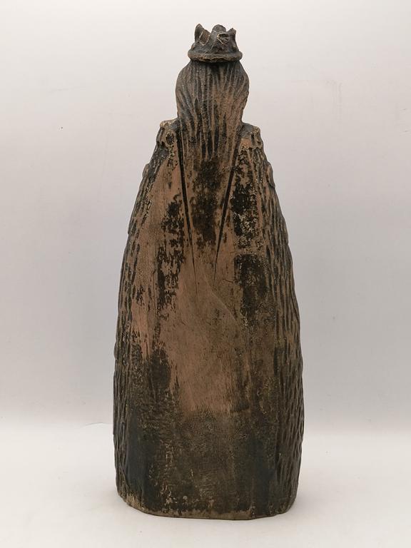 Drewniana figura - Matka Boska Skępska