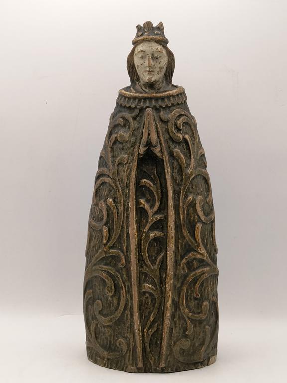 Drewniana figura - Matka Boska Skępska