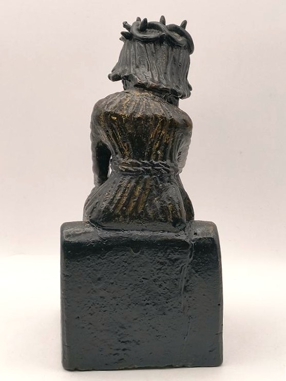 Figurka drewniana - Jezus Frasobliwy, XIX w.