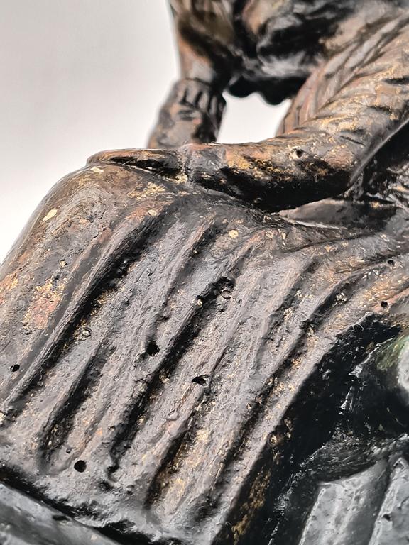 Figurka drewniana - Jezus Frasobliwy, XIX w.