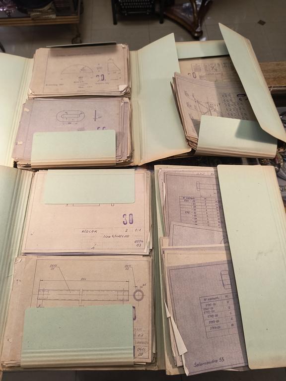 Oryginalne plany konstrukcyjne - szybowiec Salamandra 49 i 53