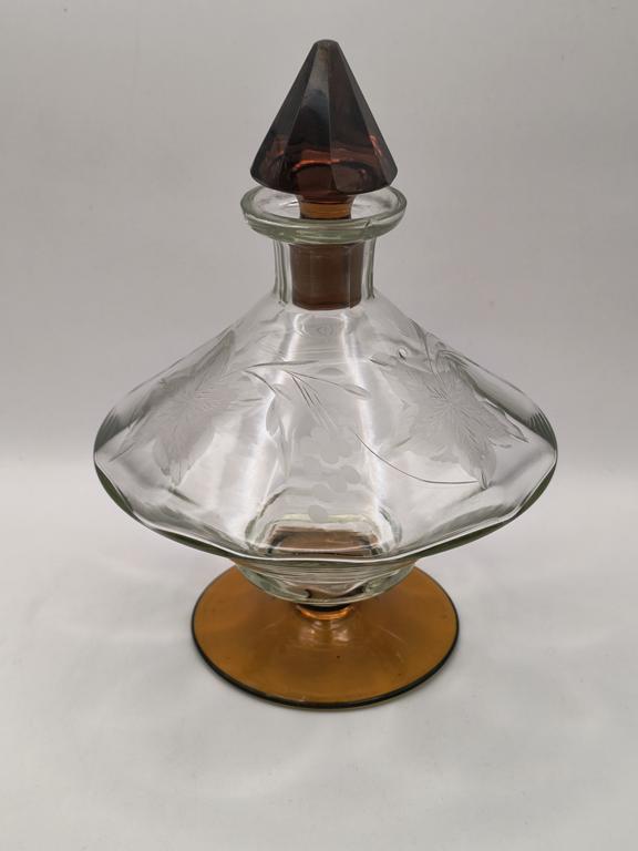 Karafka kryształowa Art Deco - Huta Hortensja