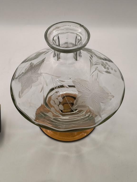 Karafka kryształowa Art Deco - Huta Hortensja