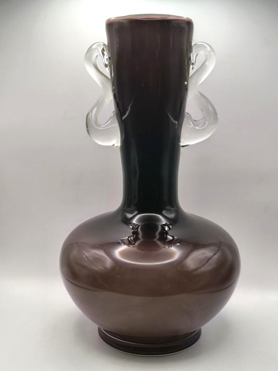 Wazon szklany z Huty Tarnowiec, proj. Jerzy Słuczan-Orkusz