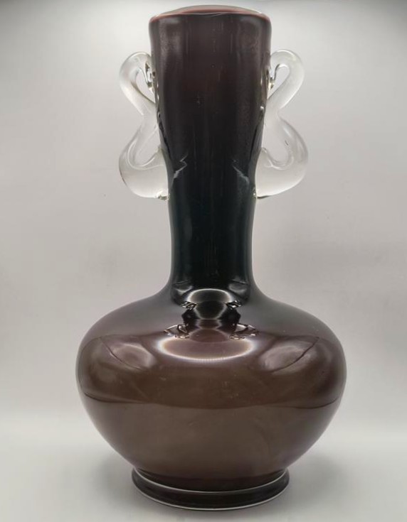 Wazon szklany z Huty Tarnowiec, proj. Jerzy Słuczan-Orkusz