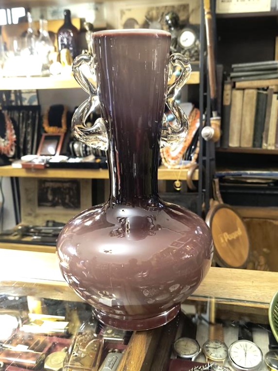 Wazon szklany z Huty Tarnowiec, proj. Jerzy Słuczan-Orkusz