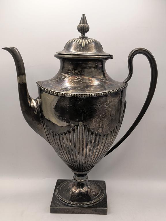 Zestaw platerowany - dzbanek z mlecznikiem - Szwecja