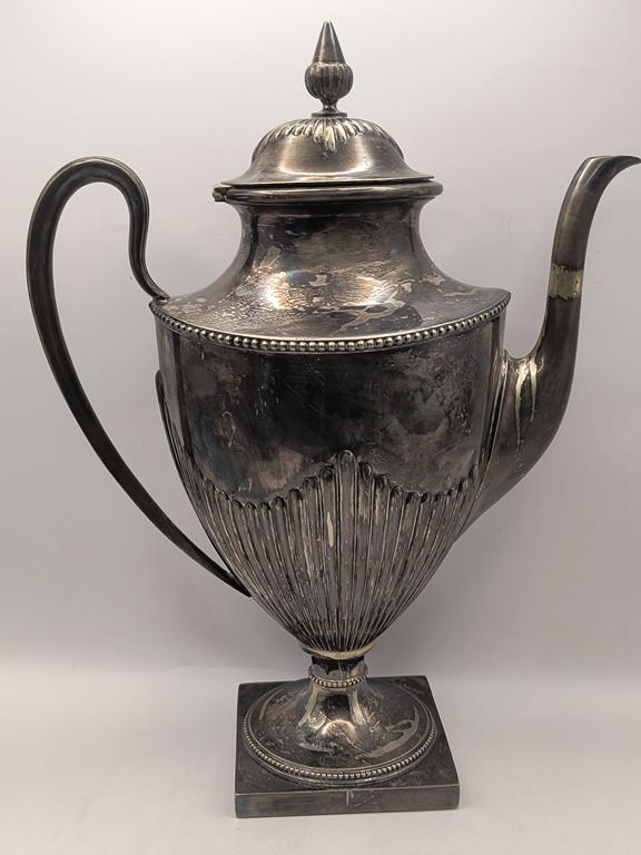 Zestaw platerowany - dzbanek z mlecznikiem - Szwecja