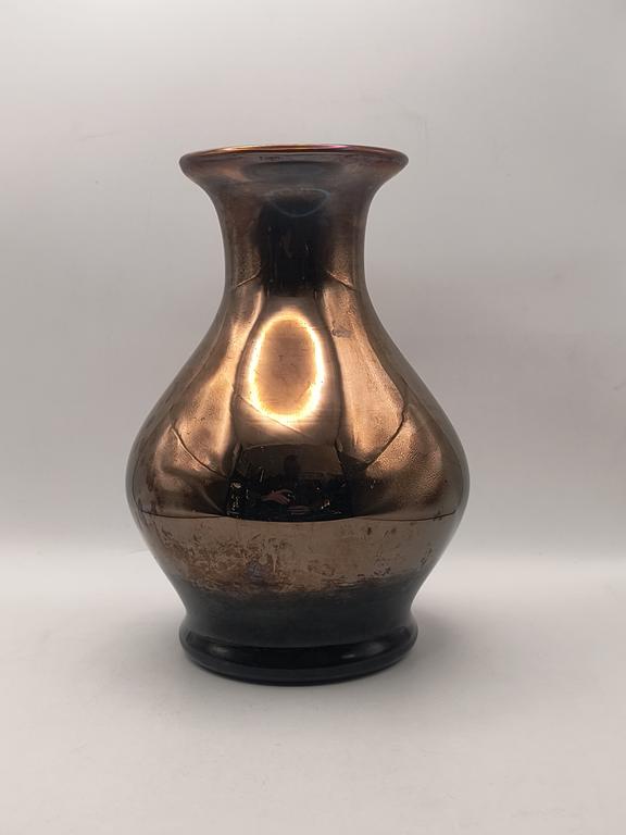 Wazon szklany miedziowany, Huta Hortensja