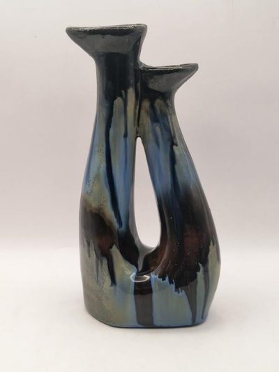 Wazon-świecznik - ceramika krakowska, lata 60-te