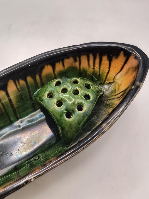 Ikebana - naczynie ceramiczne PRL - Kraków