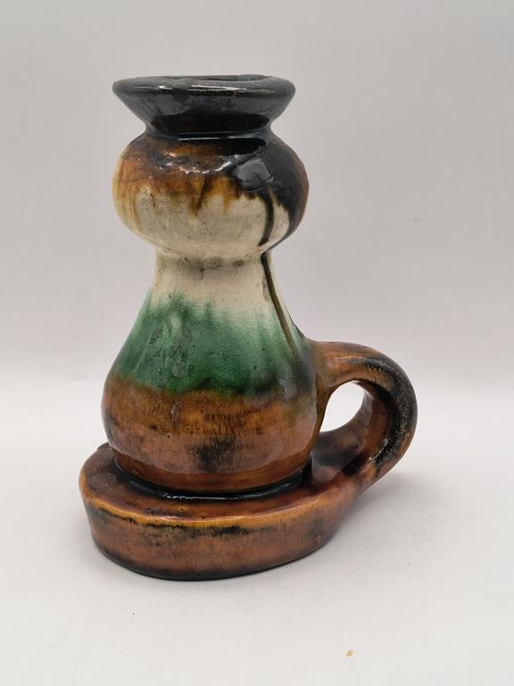 Świecznik kaganek ceramiczny