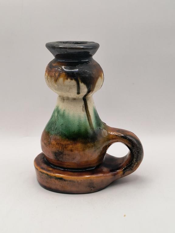 Świecznik kaganek ceramiczny