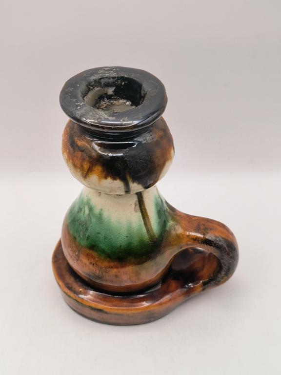 Świecznik kaganek ceramiczny