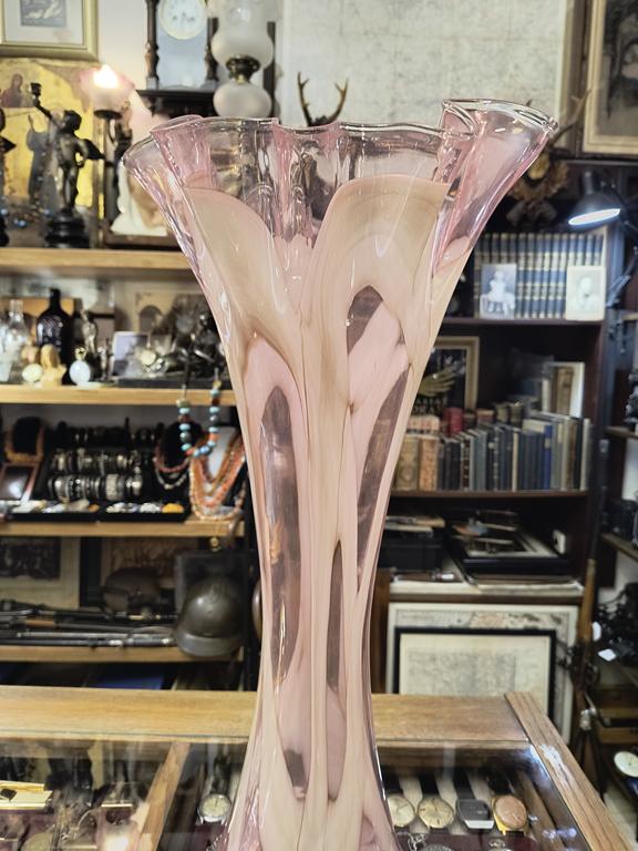 Wazon szklany różowy KROSNO - wyprzedaż