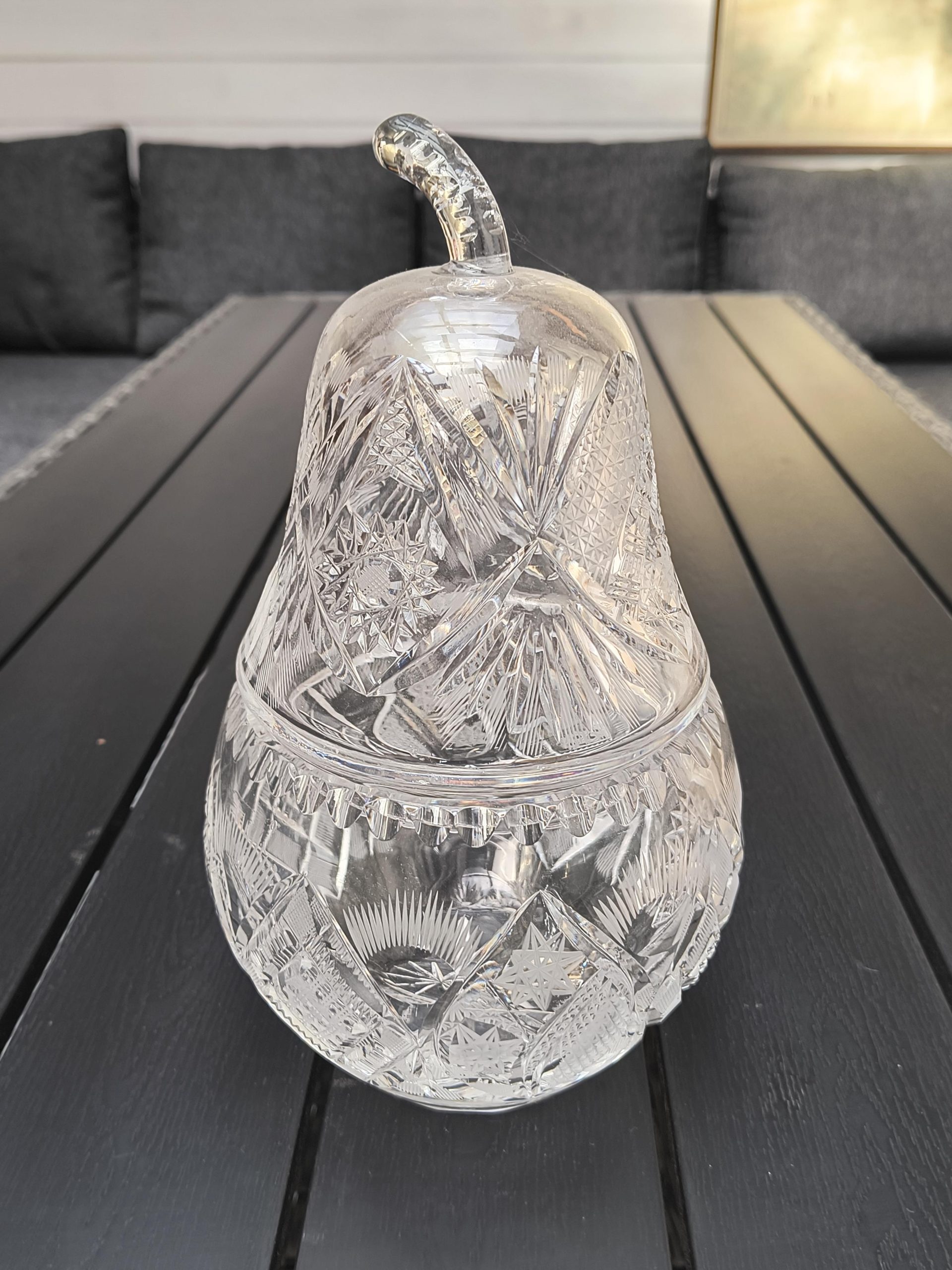 Pojemnik kryształowy - gruszka