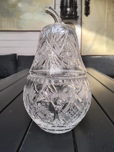 Pojemnik kryształowy - gruszka