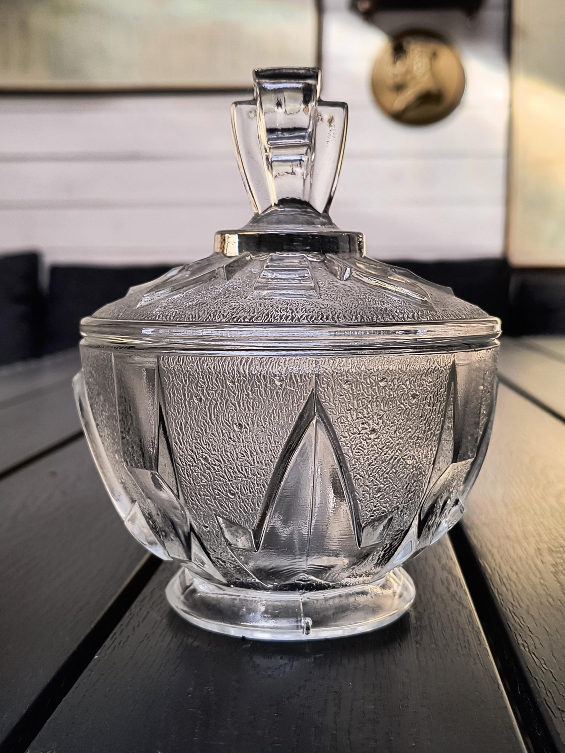 Cukiernica szklana - HUTA HORTENSJA