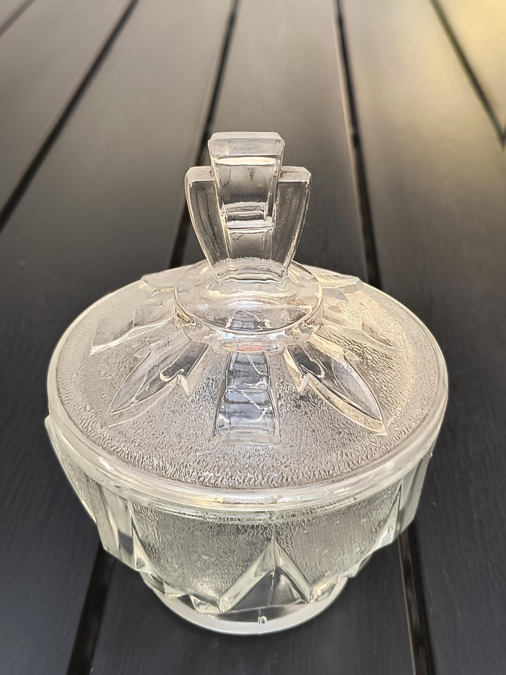 Cukiernica szklana - HUTA HORTENSJA