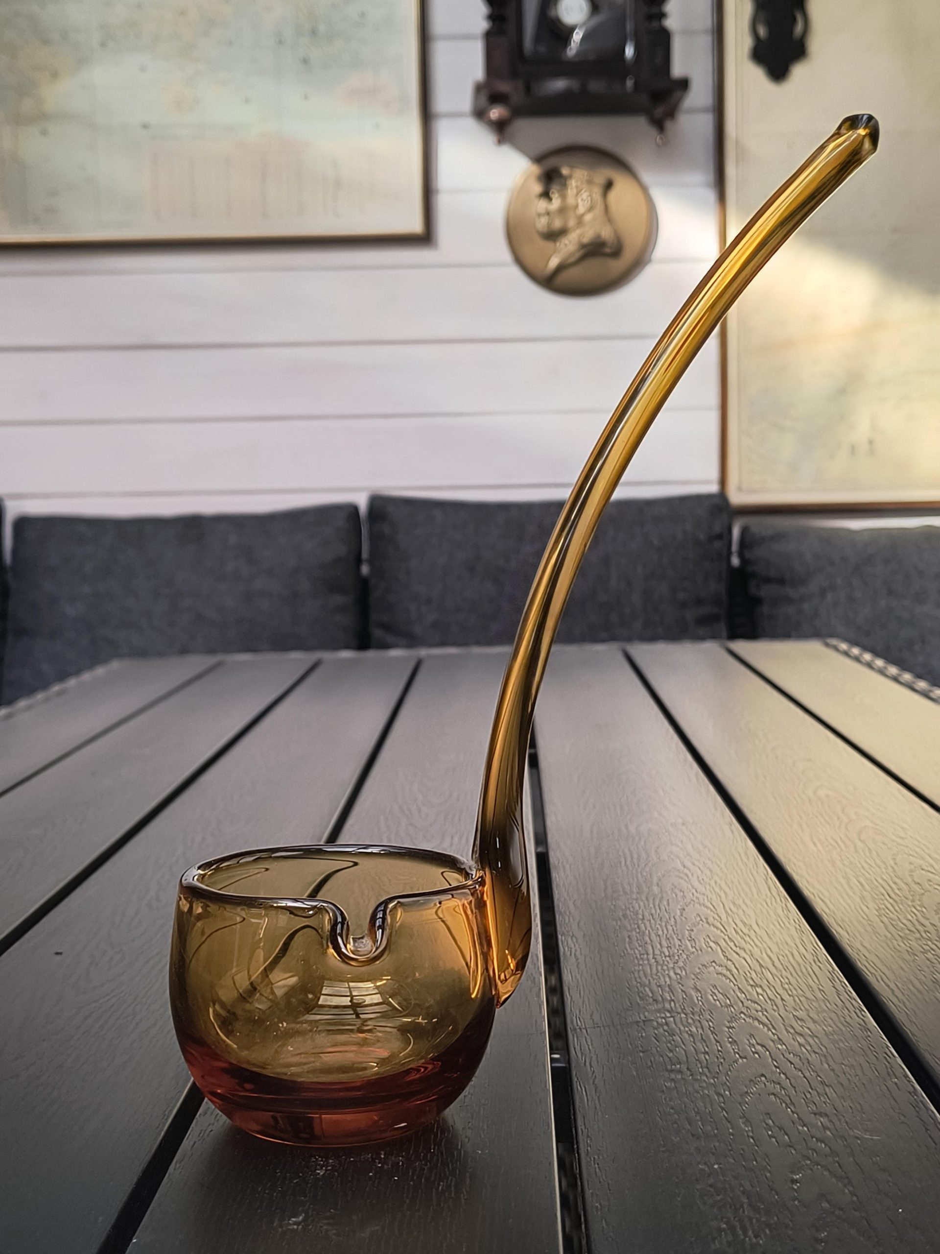 Chochla szklana miodowa