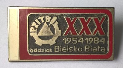 Odznaka - PZITB oddział Bielsko-Biała, XXX 1954-1984
