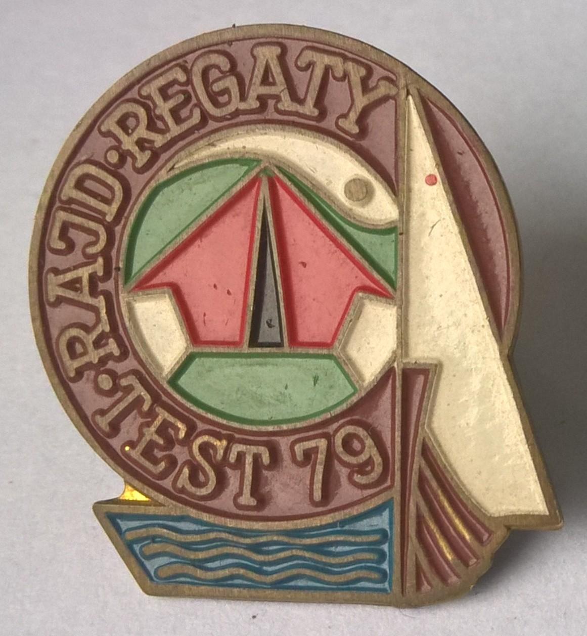 Odznaka turystyczna, żeglarska - RAJD REGATY TEST 79