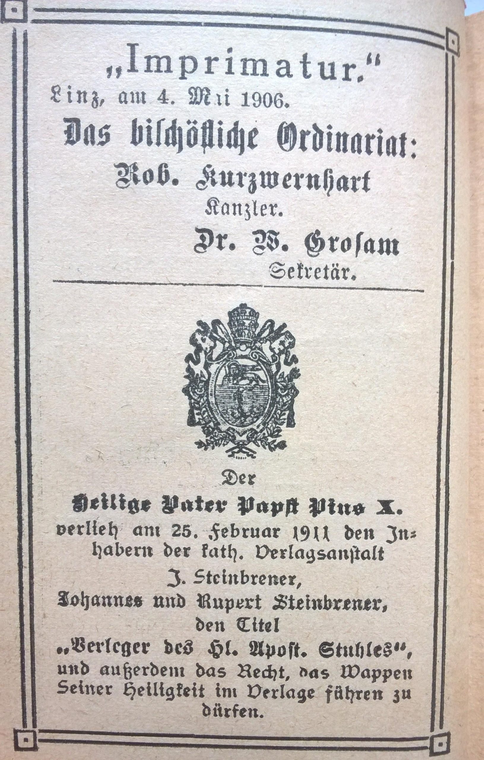 Stara książeczka modlitewna w języku niemieckim
