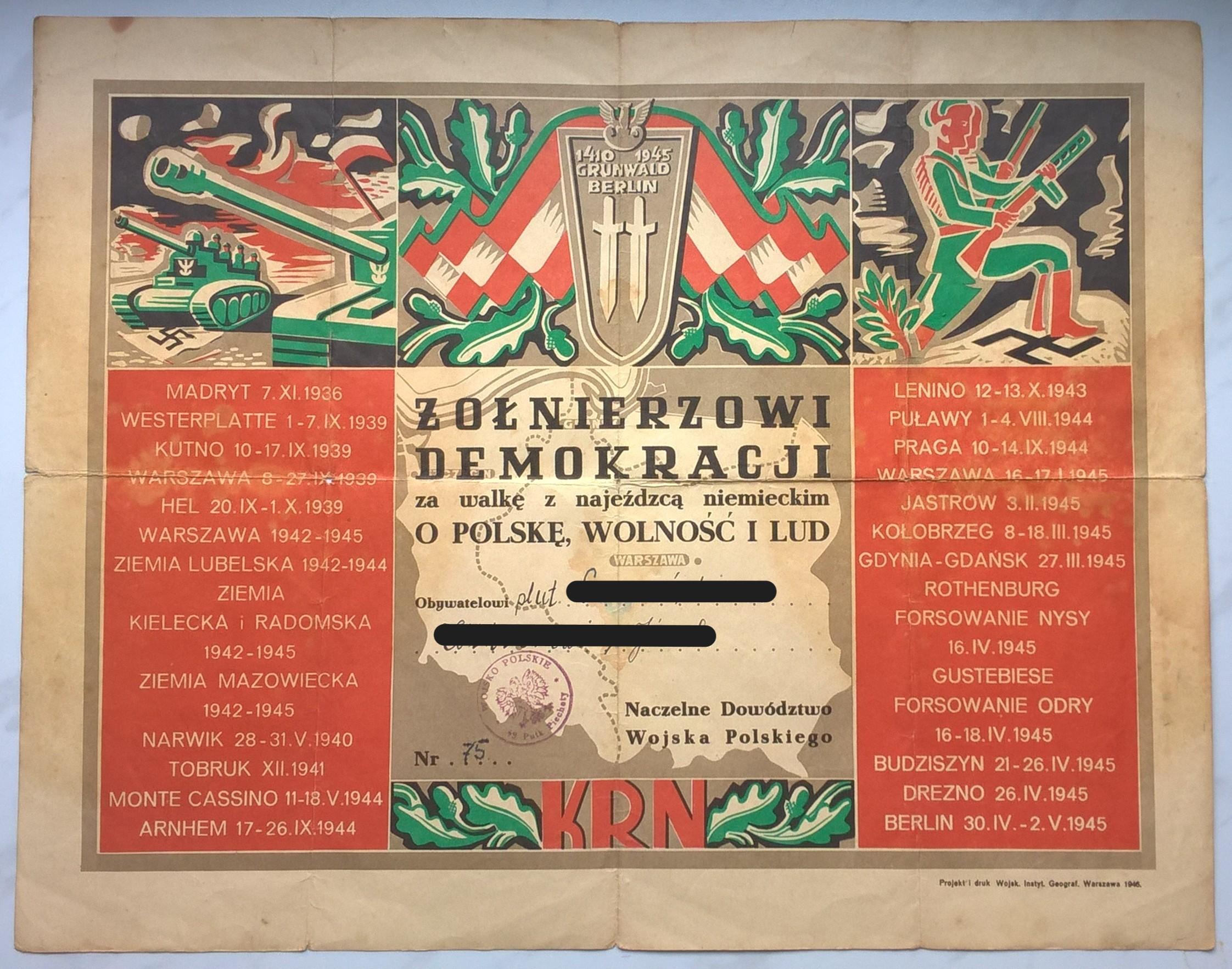 Zestaw dokumentów i zdjęć LWP