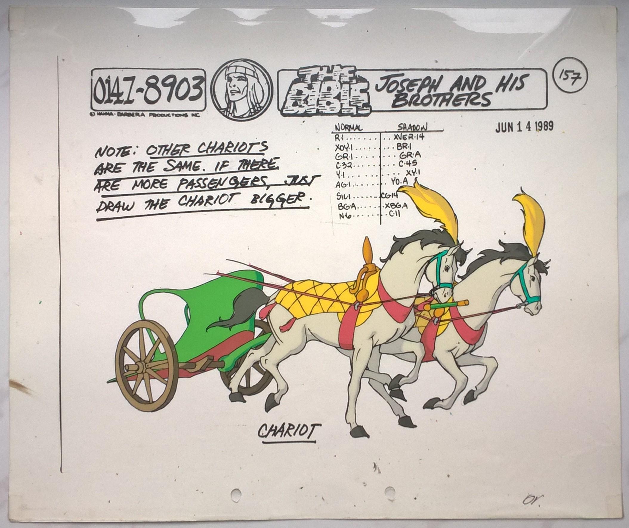 Folia animacyjna „THE BIBLE. Joseph and his brothers” CHARIOT // BIBLIA. Józef i jego bracia – RYDWAN