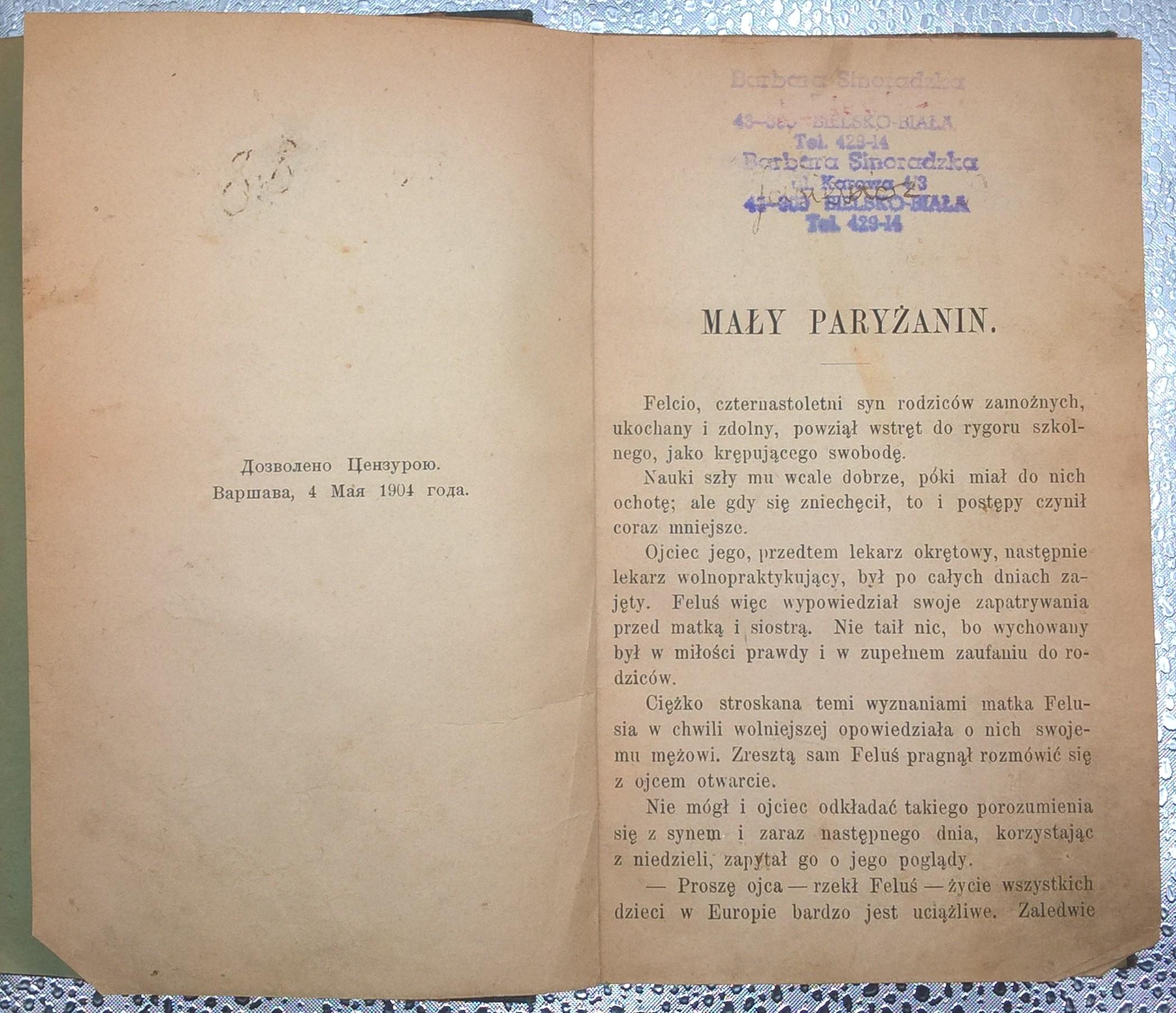 Książka "Młodzież w pięciu częściach świata" Eligjusz Berthet, 1905 r.