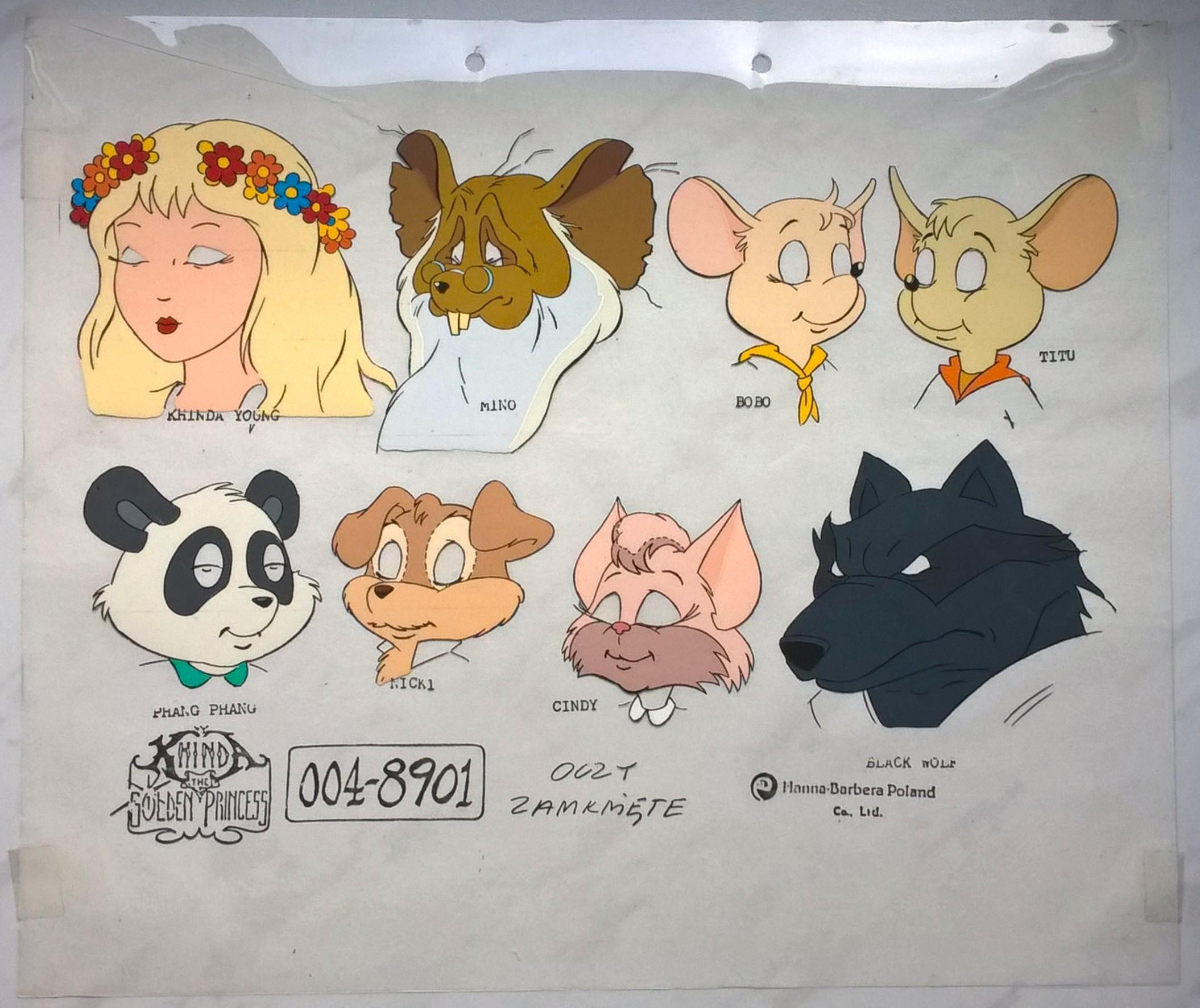 Folia animacyjna z bajki „KHINDA The Golden Princess” – „KHINDA-Złota Księżniczka” - OCZY ZAMKNIĘTE