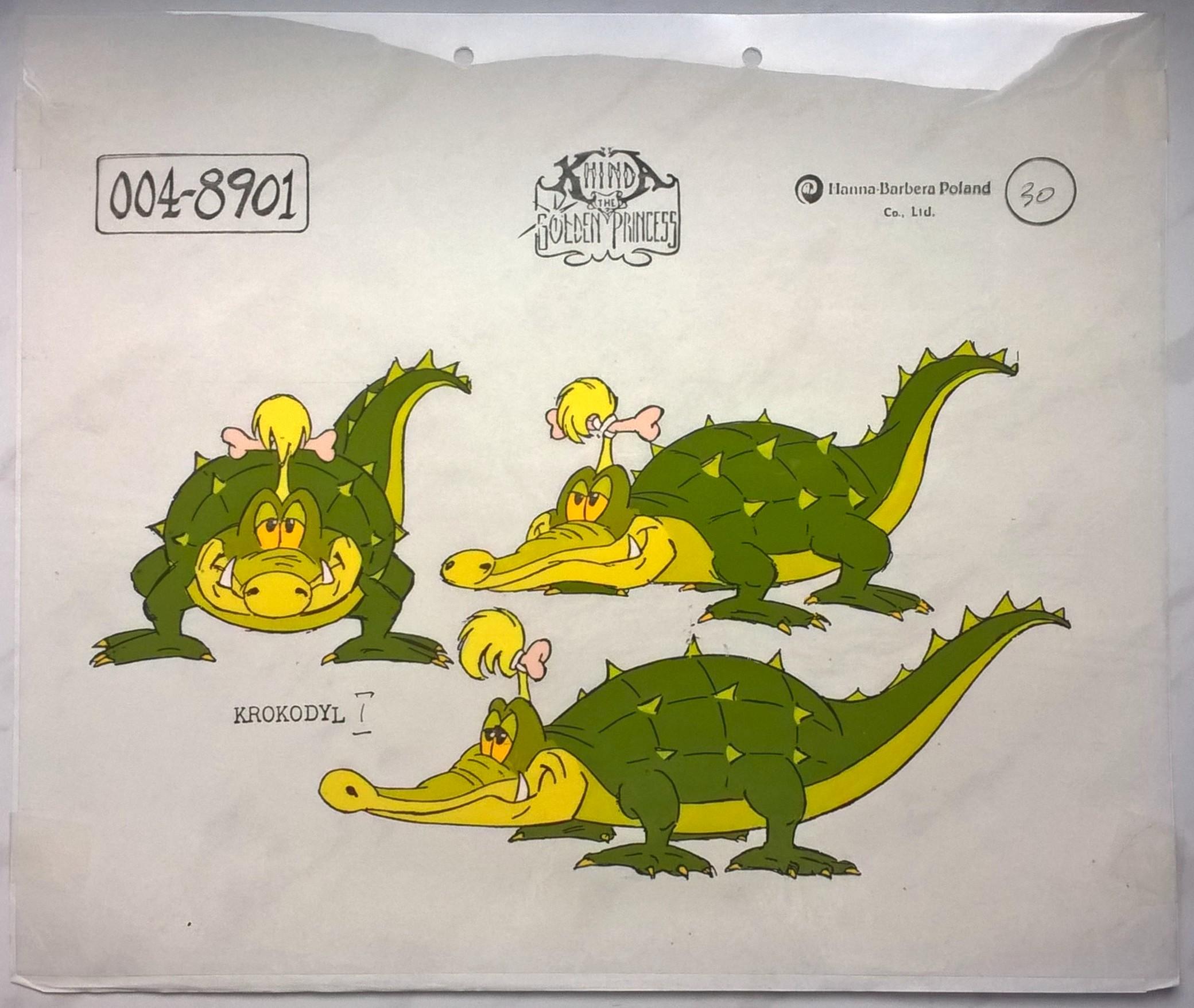 Folia animacyjna z bajki „KHINDA The Golden Princess” – „KHINDA-Złota Księżniczka”- KROKODYL