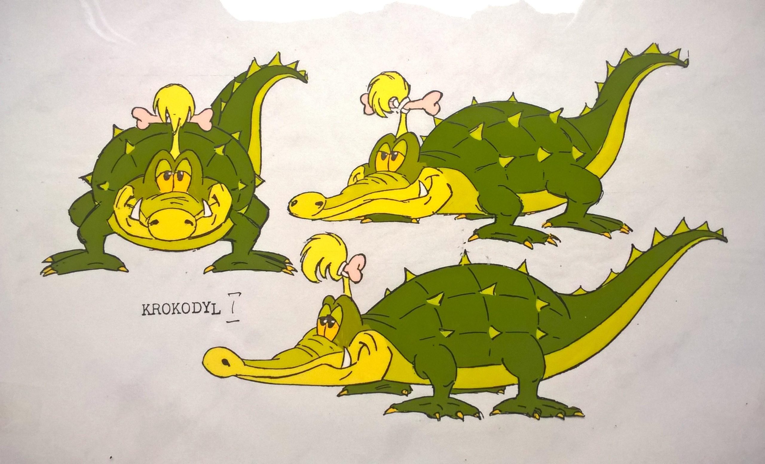 Folia animacyjna z bajki „KHINDA The Golden Princess” – „KHINDA-Złota Księżniczka”- KROKODYL