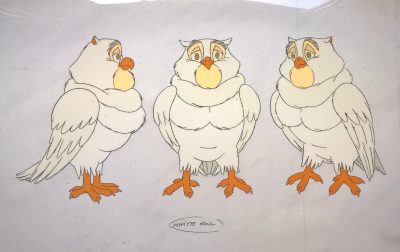 Folia animacyjna z bajki „KHINDA The Golden Princess” WHITE OWL – „KHINDA-Złota Księżniczka” – BIAŁA SOWA