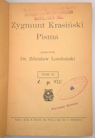 Książka - ZYGMUNT KRASIŃSKI - PISMA "Władysław Herman i dwór jego"