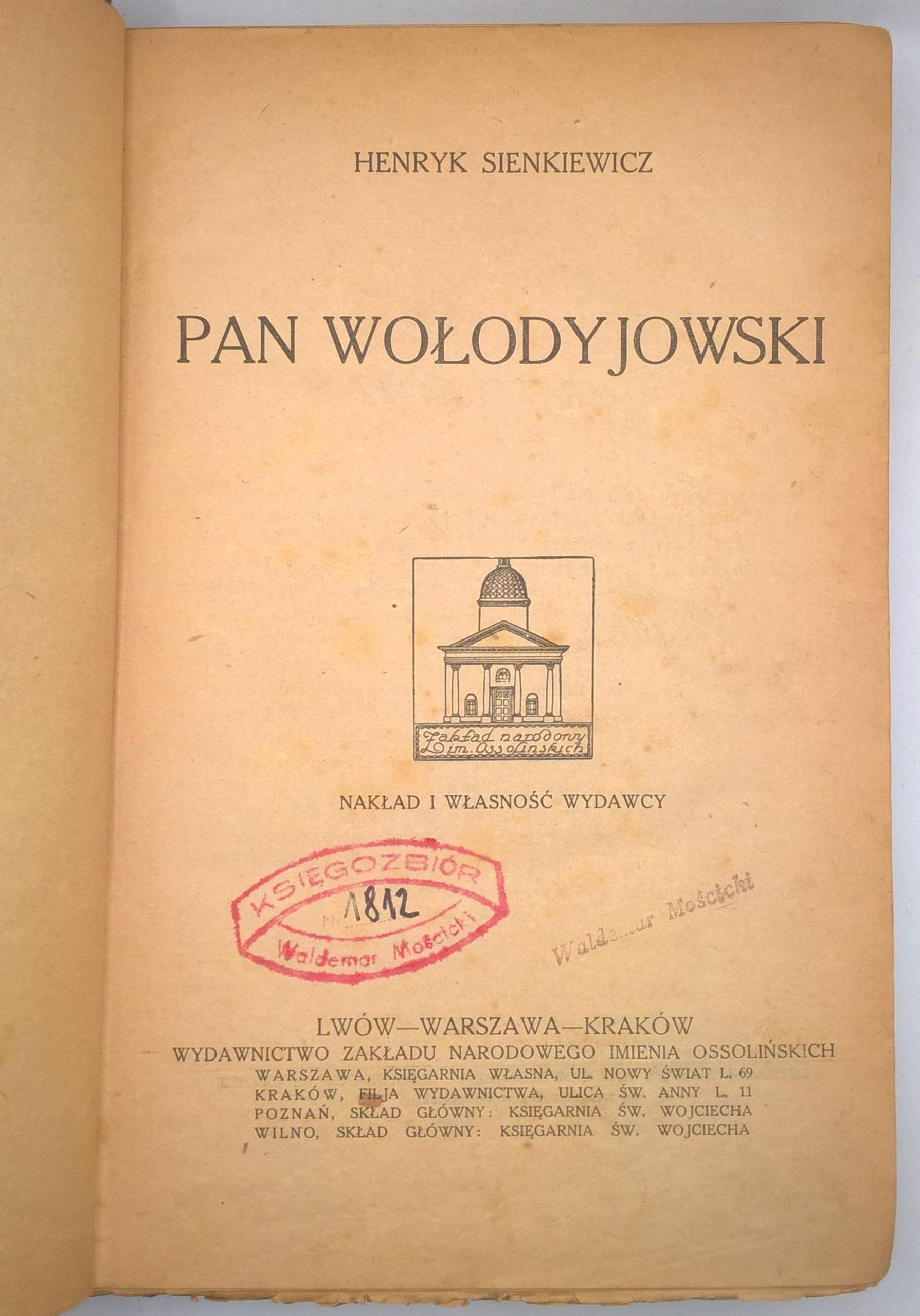 Książka "Pan Wołodyjowski" Henryk Sienkiewicz
