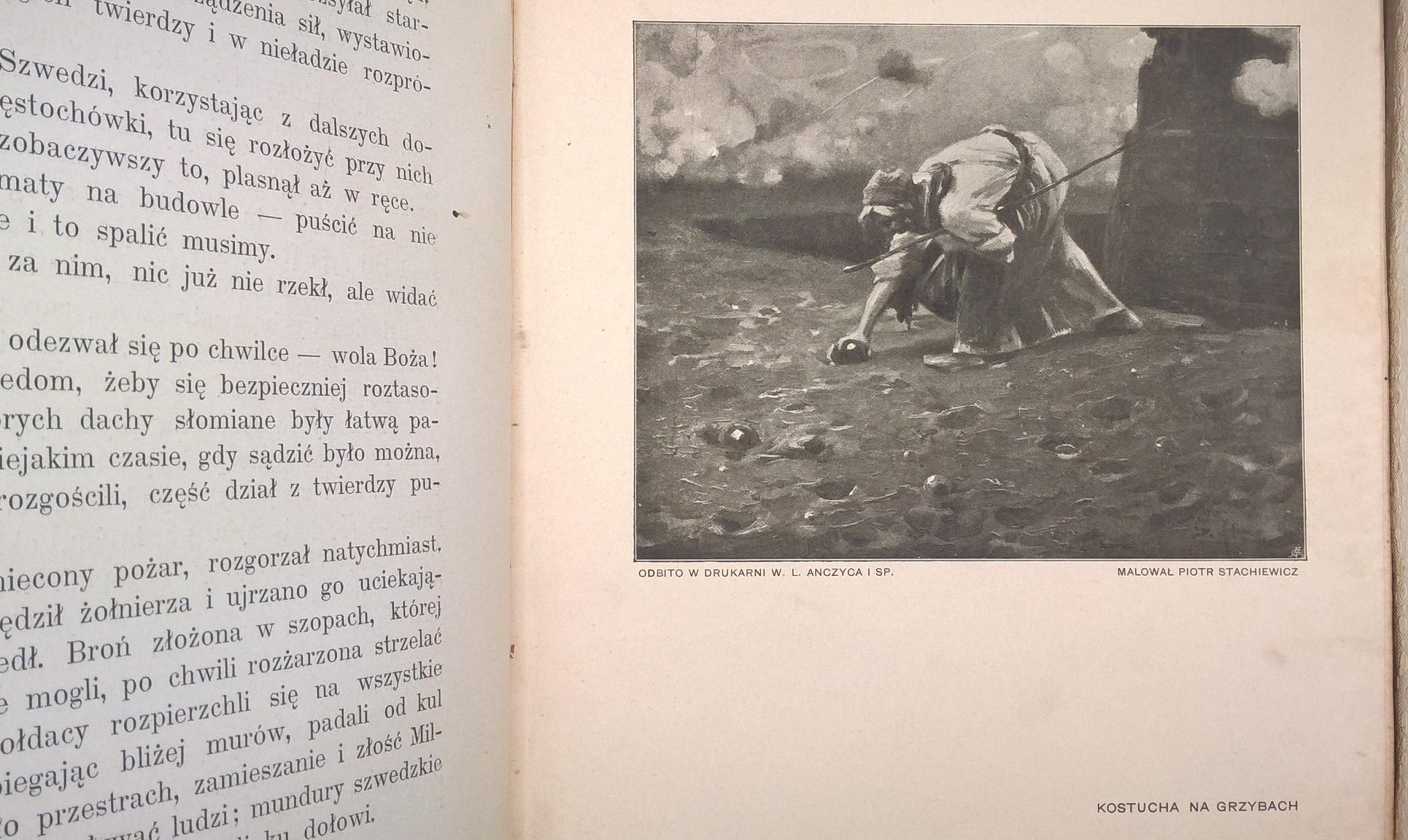 Książka - J. I. Kraszewski "Ksiądz Kordecki - Obrońca Częstochowy", 1908 r.