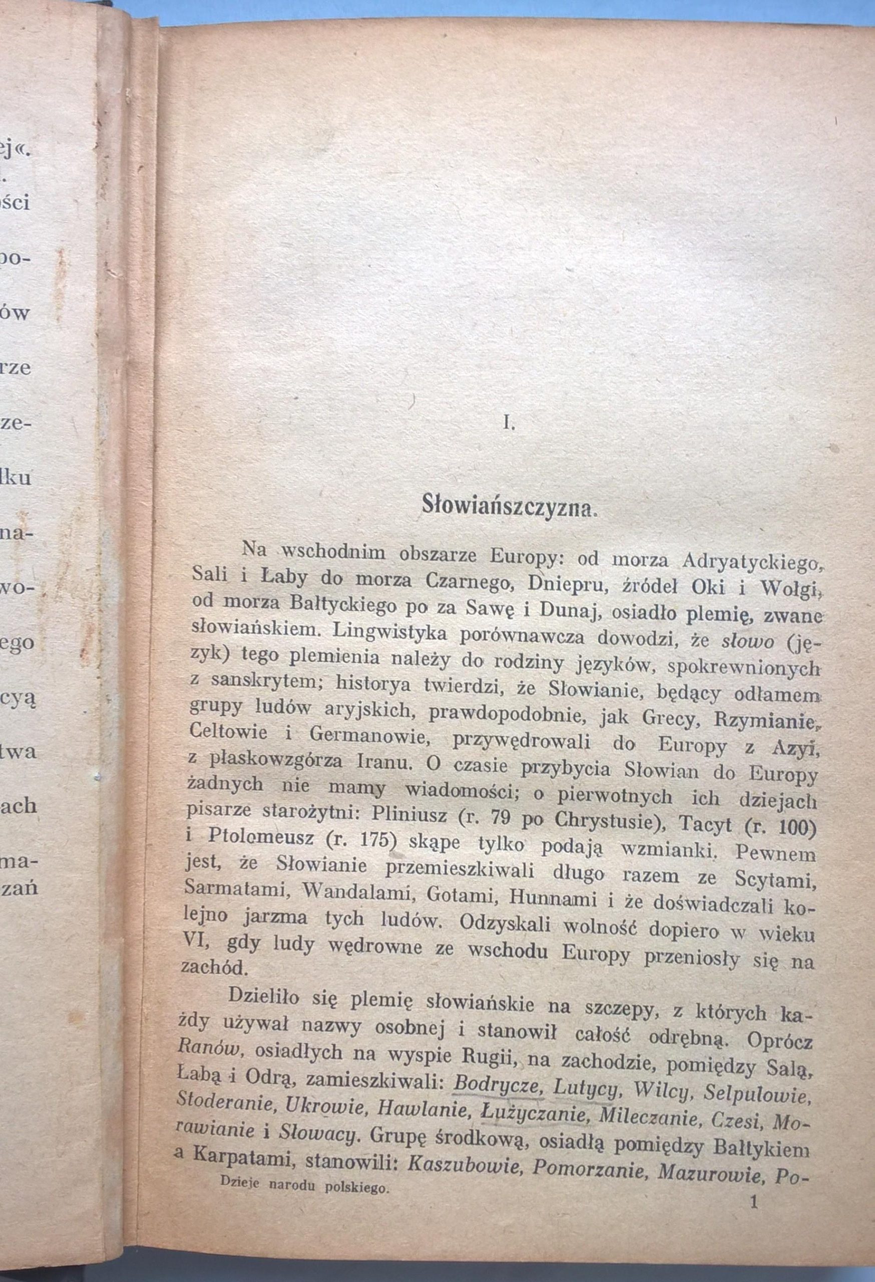 Książka "Dzieje narodu polskiego" Władysław Smoleński, 1919 r.