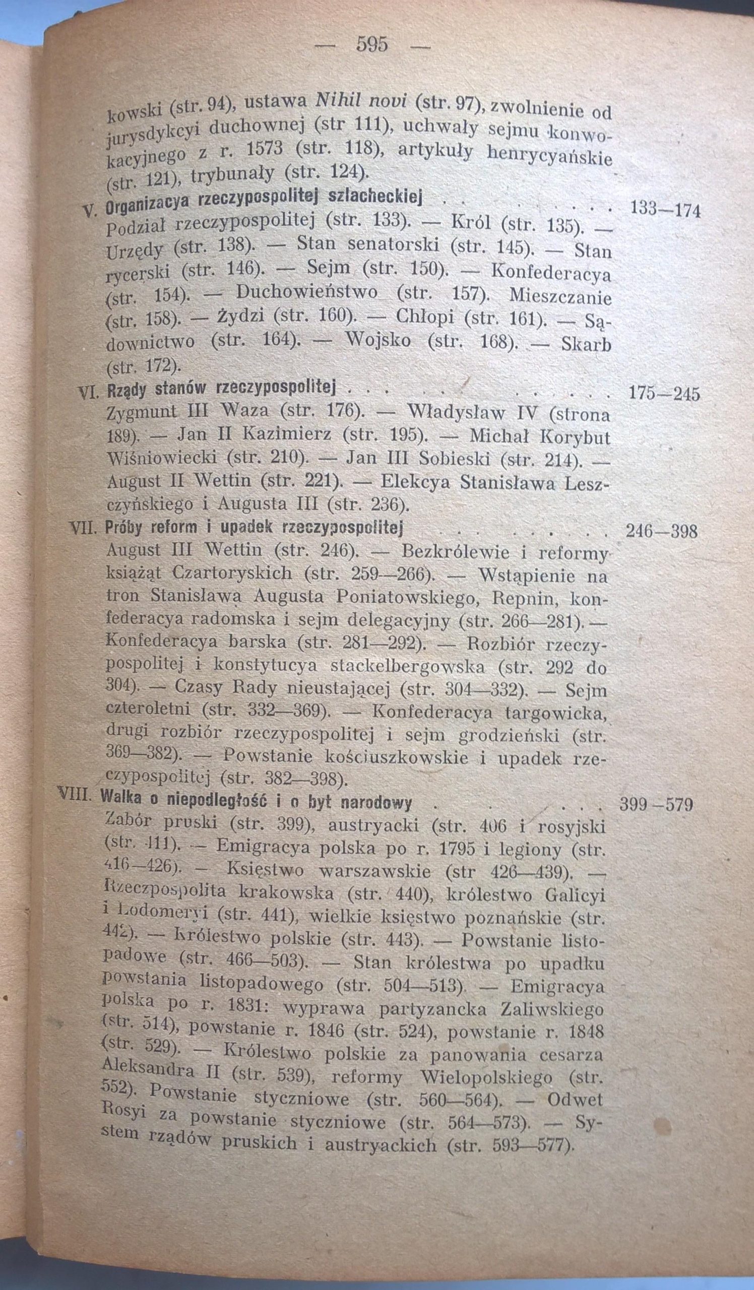Książka "Dzieje narodu polskiego" Władysław Smoleński, 1919 r.