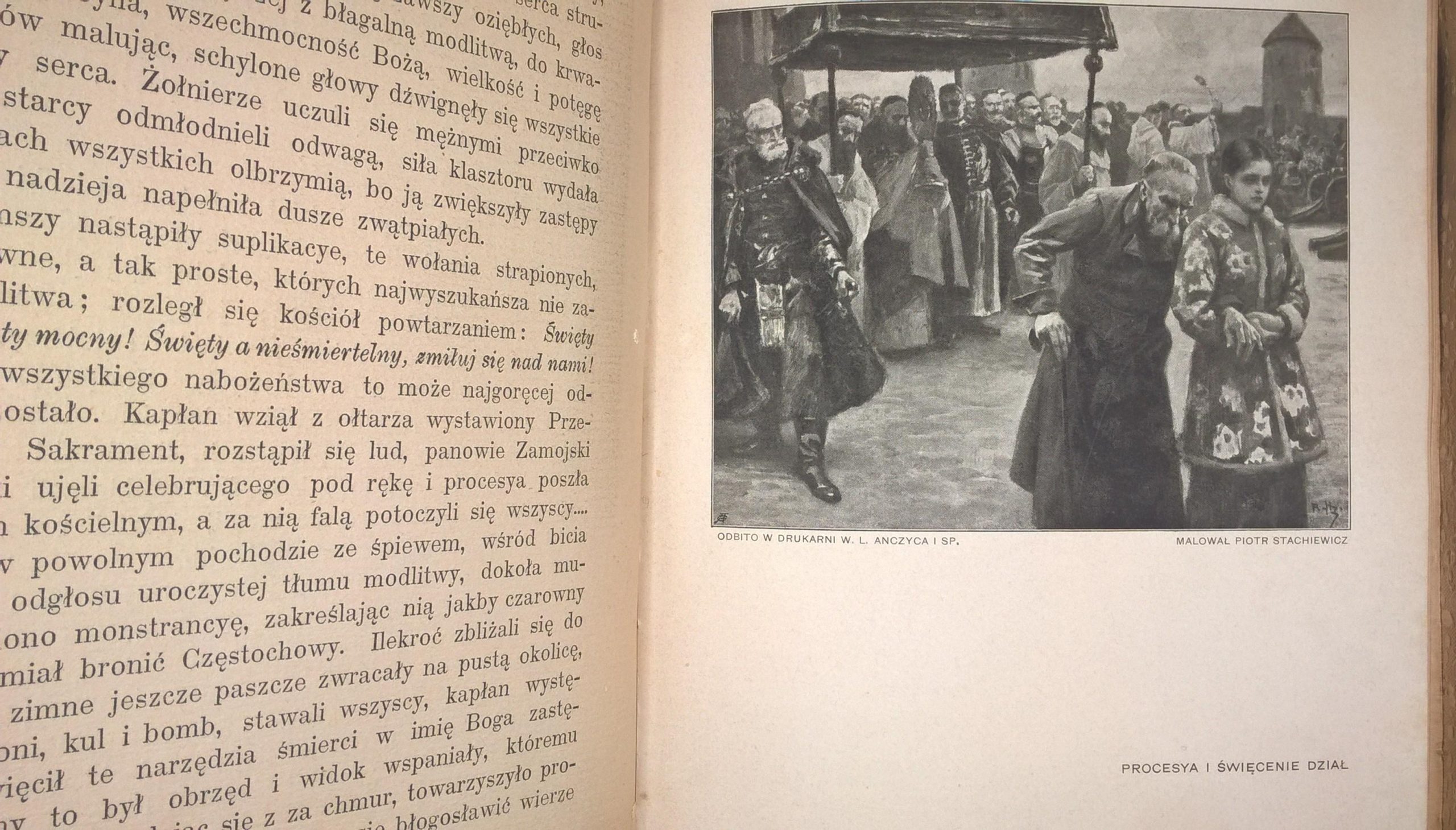 Książka – „Ksiądz Kordecki – Obrońca Częstochowy” J. I. Kraszewski, 1908 r.
