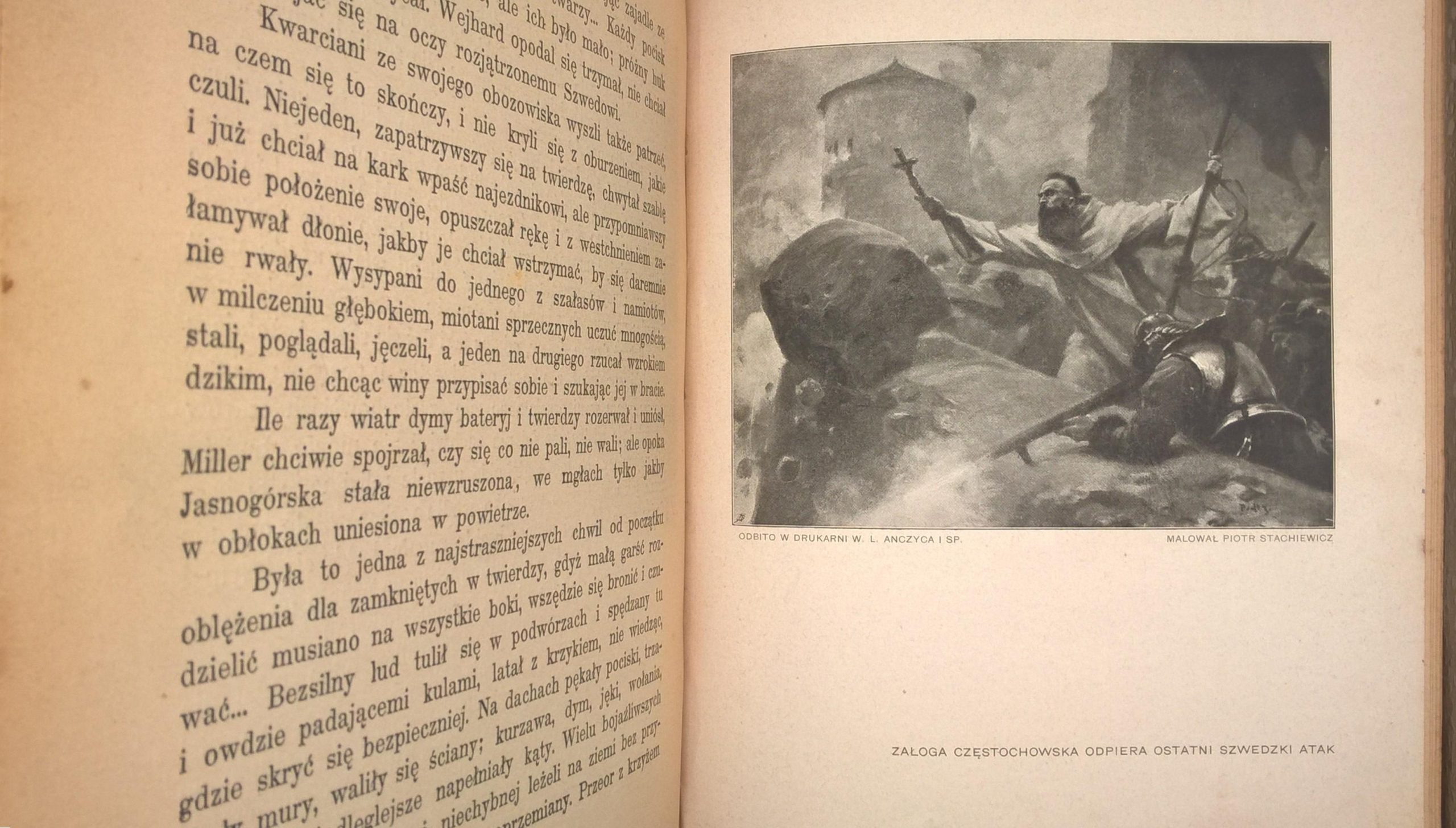 Książka – „Ksiądz Kordecki – Obrońca Częstochowy” J. I. Kraszewski, 1908 r.